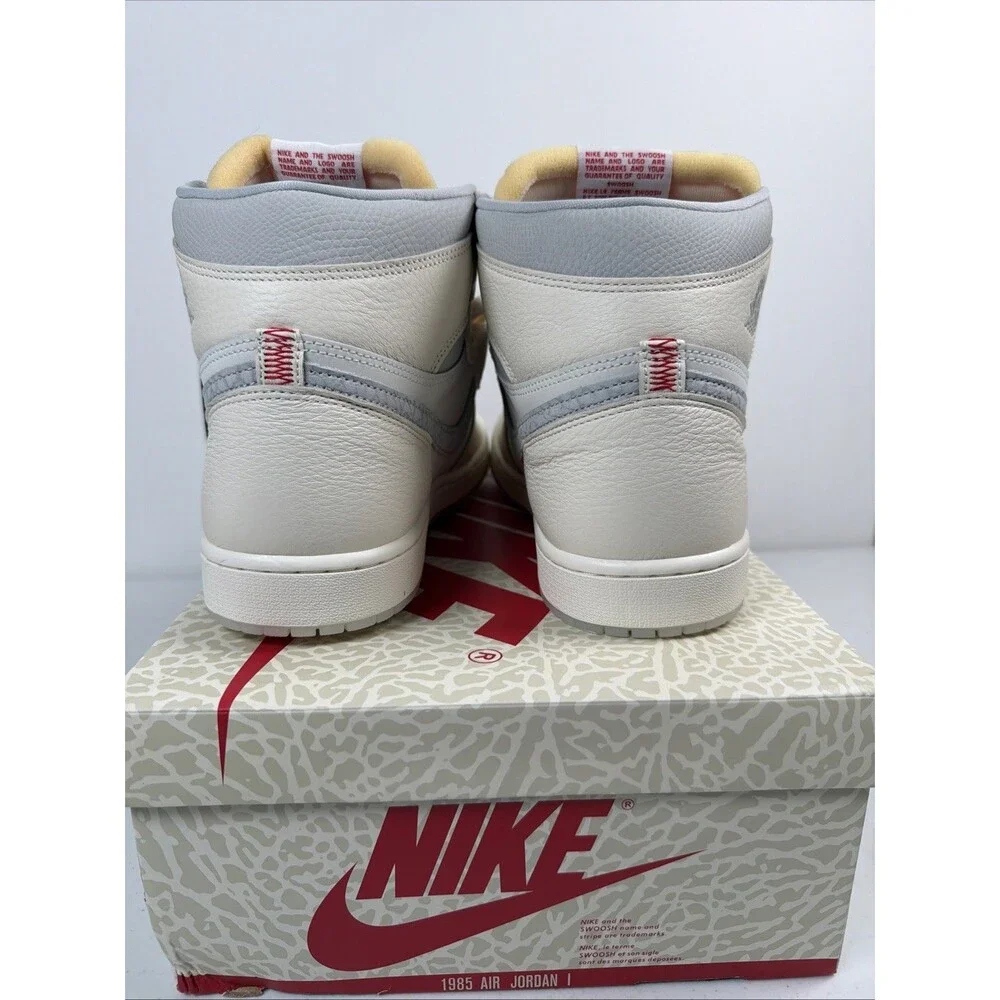 NEW Air Jordan 1 Retro High OG Sail/University Red -Pale Ivory  Size- 13M